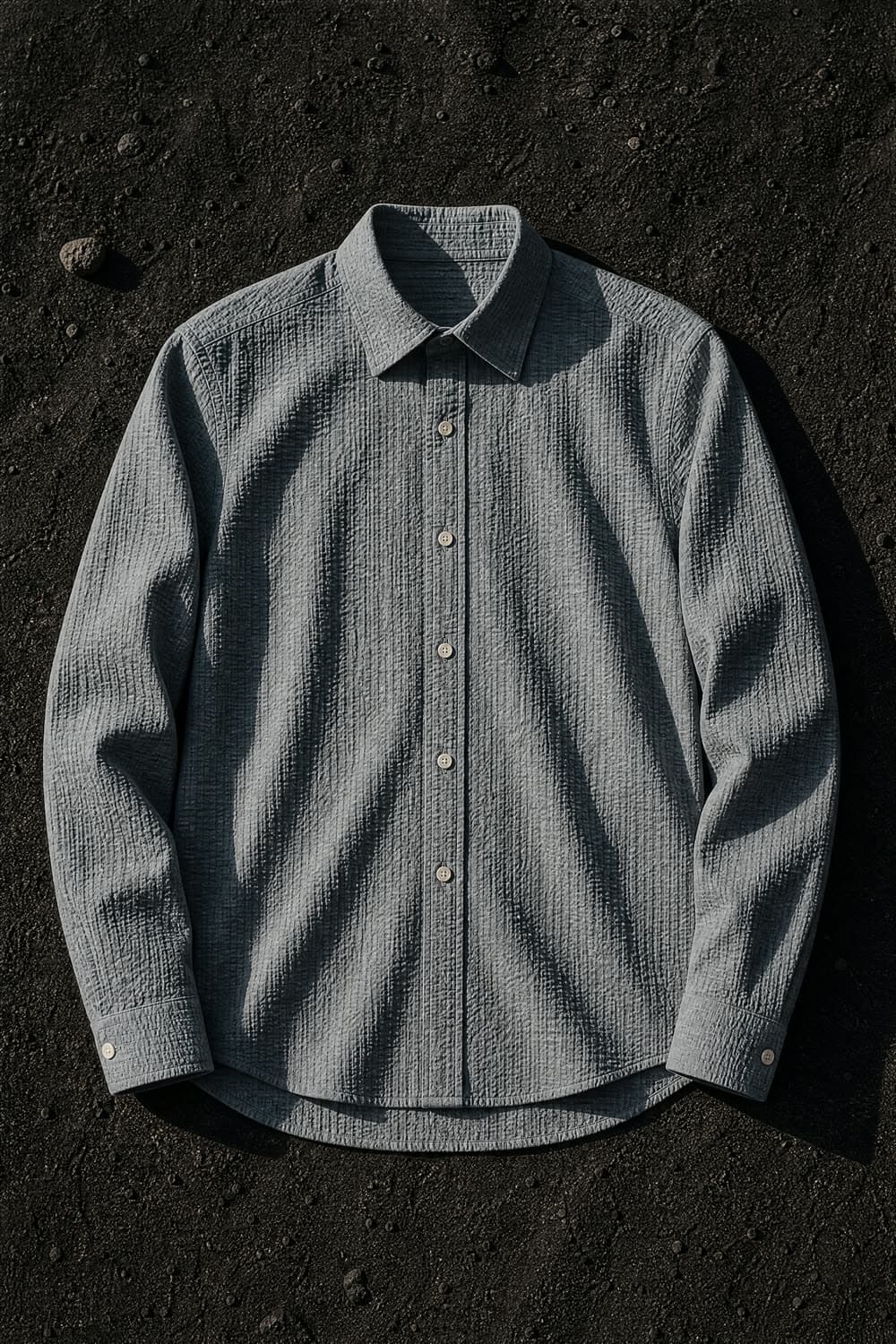 Cotton Seersucker — photographed flat